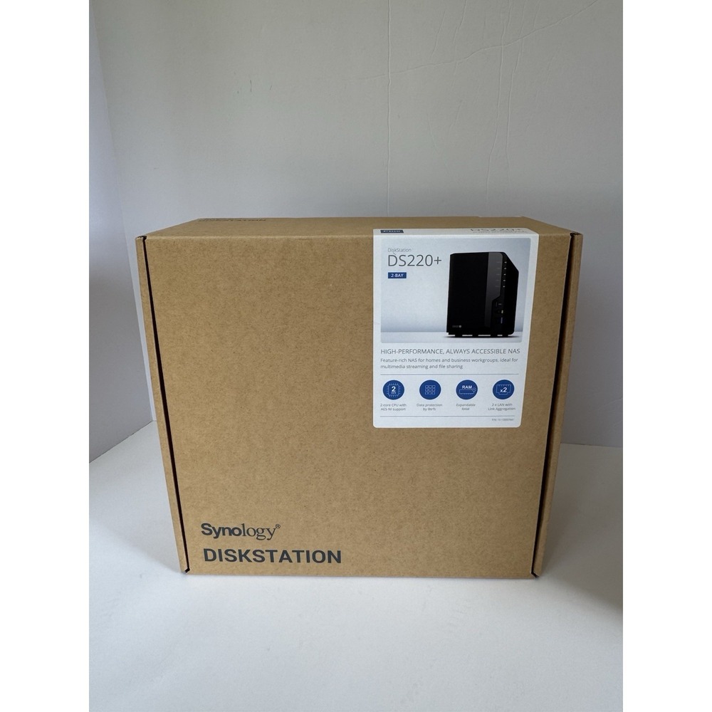 NEW! Synology DiskStation DS220+ 2 Bay NAS Diskless